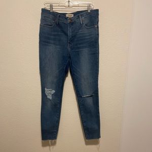 MADEWELL Distressed Skinny Jeans. SZ 31